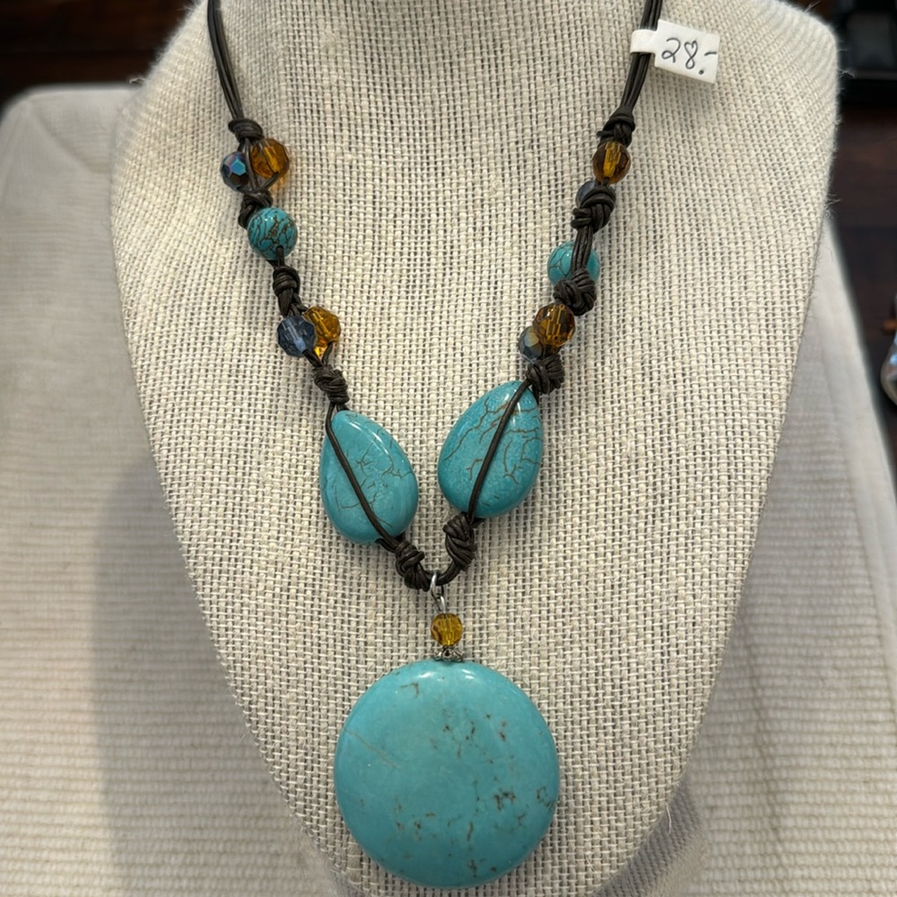 Stone and Bead Necklace